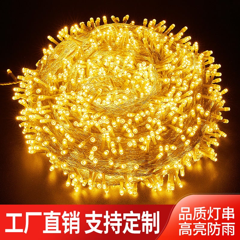LED string lights garden outdoor starry lights festival  decoration wedding string lights courtyard project lighting lights - Image 2
