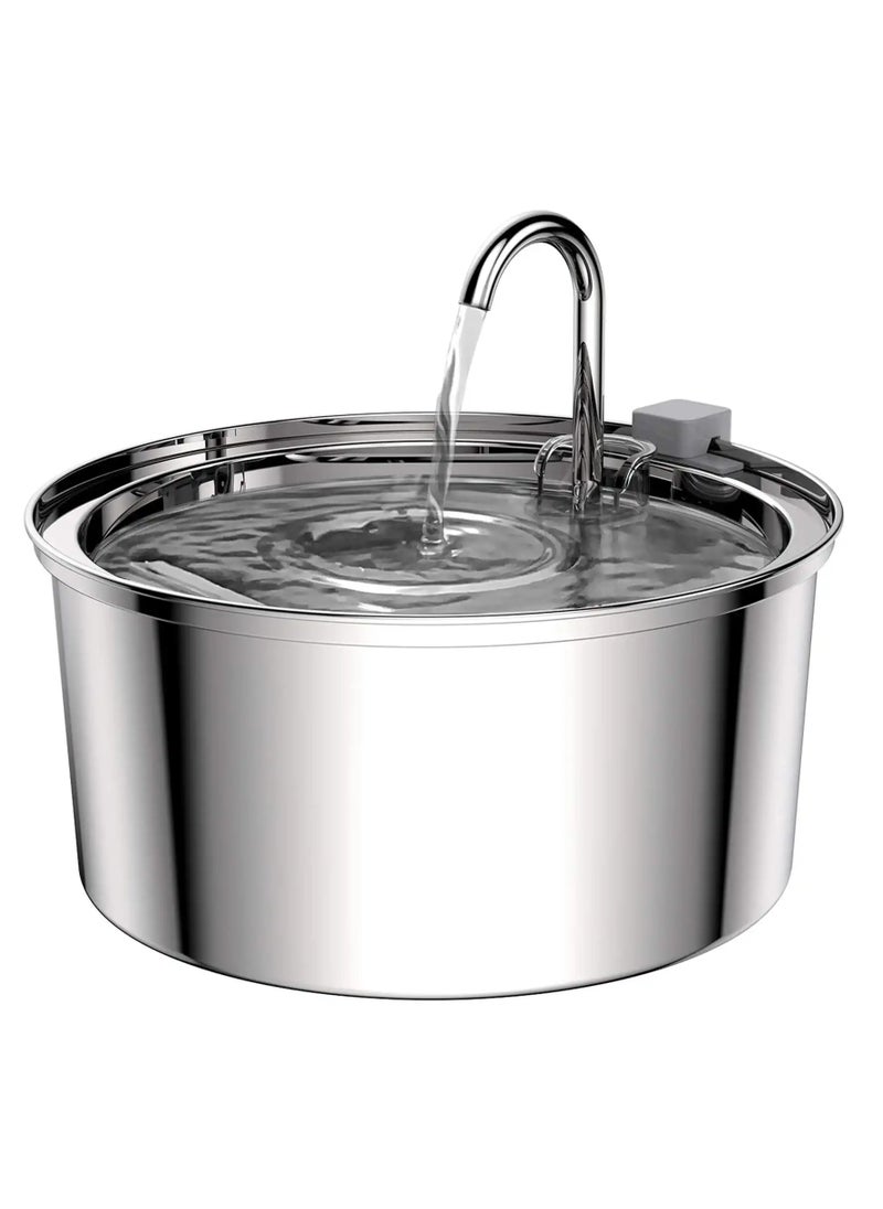 Petwant 2.2L Stainless Steel Automatic Pet Water Dispenser - Ultra-Quiet Fountain for Cats and Dogs  - Image 3