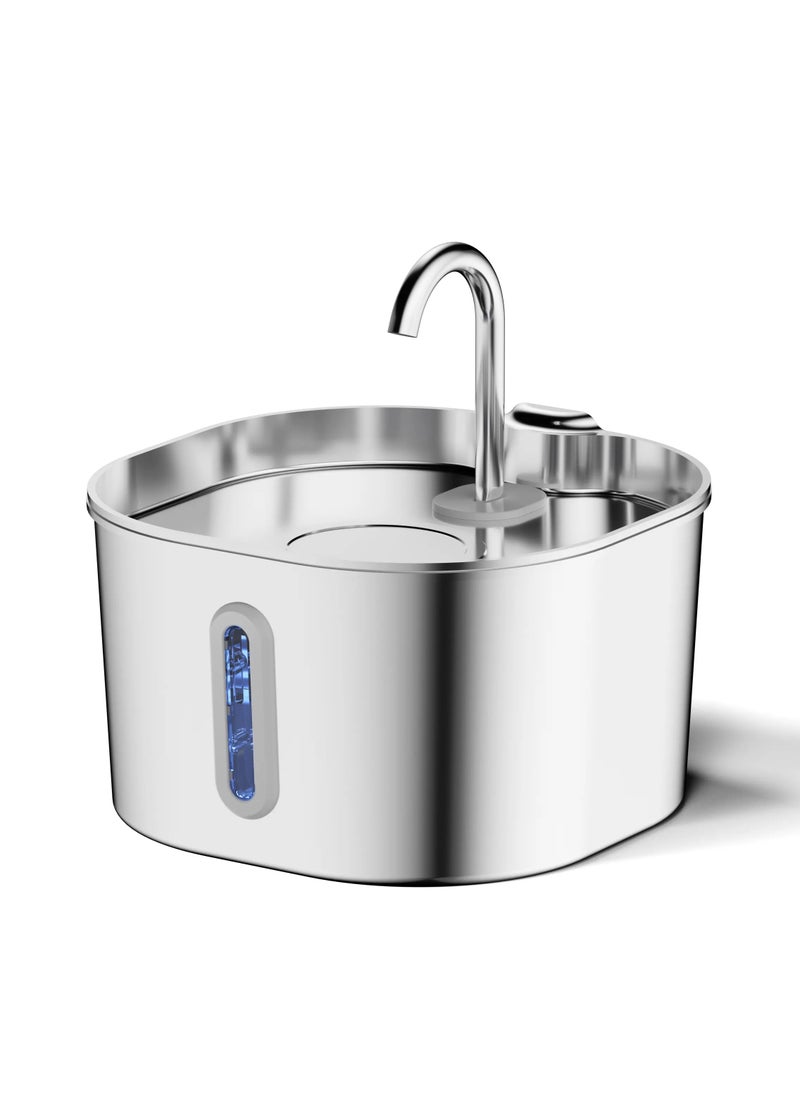 Petwant 2.2L Stainless Steel Automatic Pet Water Dispenser - Ultra-Quiet Fountain for Cats and Dogs  - Image 5