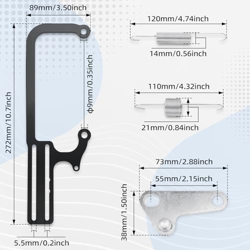 Parfyter 304147 EZ EFI Cable Mount Kit Carburetor Throttle Cable Mount for GM 700R4 transfer Black,Automatic Transmission TV Cables Transmissions Throttle Bracket - Image 4