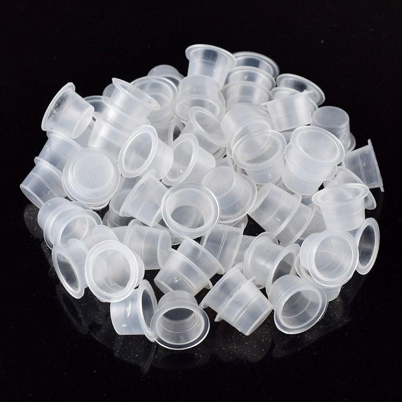 BoChang Tattoo Ink Caps Large - 1000PCS Disposable Tattoo Ink Cups Tattoo Caps Cups Pigment Ink Caps for Tattooing, Tattoo Ink, Tattoo Machines, Tattoo Supplies, Tattoo Kits