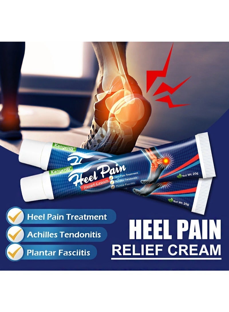 كاني إتش بي 20g Heel Pain Relief Cream, Herbal Formula, Relieves Heel Pain, Deeply Calms Fascia, Treats Plantar Fasciitis (2 PCS) - Image 3