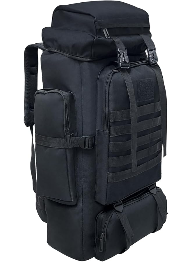 PROMASS 80L 100 Litres Camping Hiking Backpack, Extra Large Travel Backpack Men, Waterproof Oversized Tactical Backpack For Men Women, Lightweight Molle Military Rucksack Outdoor Traveling Daypacks - Image 1