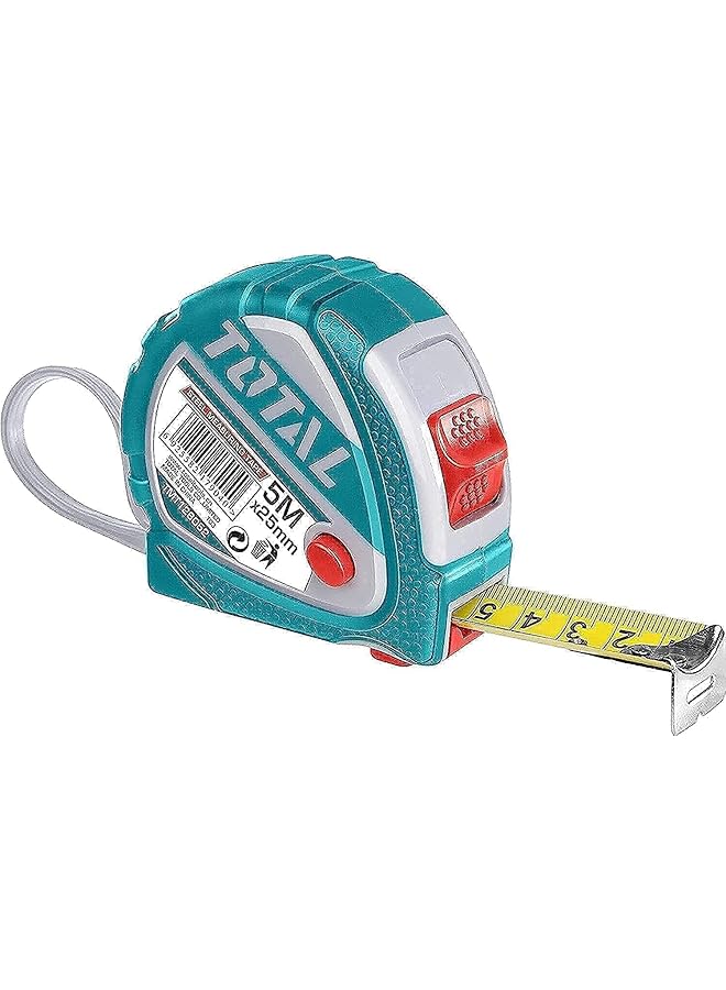 توتال شريط قياس فولاذي 5 متر × 25 مم Tmt126052