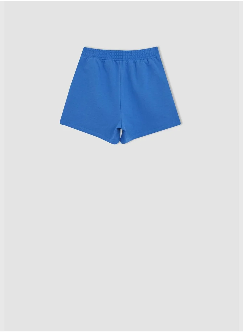 DeFacto Fitted Slogan Print Mini Short
