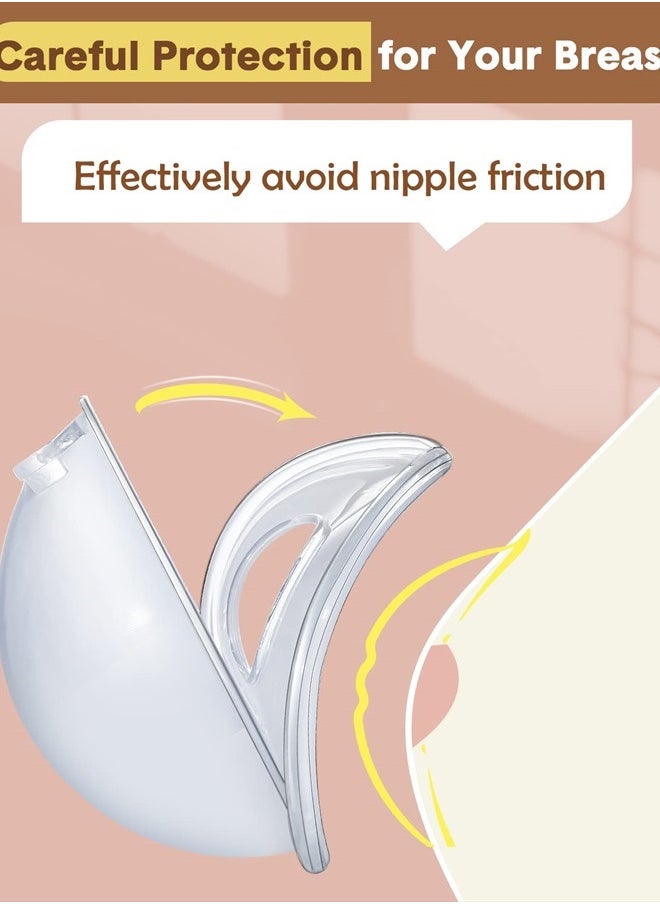 Lictin Milk Collector Catcher for Breastmilk - Breast Shells & Milk Catcher for Breastfeeding Relief (2 in 1), Protect Sore Nipples for Breastfeeding, Collect Breast Milk Leak for Nursing Moms  - Image 3