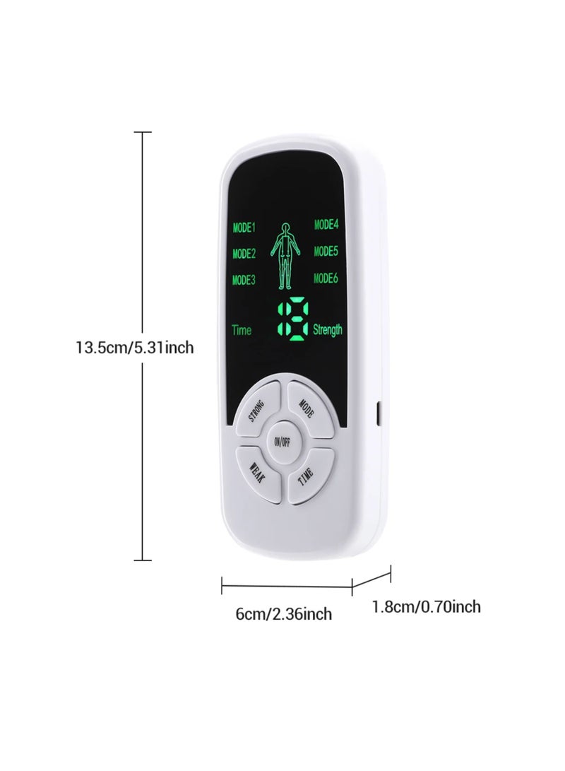 Multi-Functional Digital Electric Muscle Stimulator 6 Modes 10 Levels Digital Massager LED Display Mini Body Massager for Neck Leg Back - Image 2