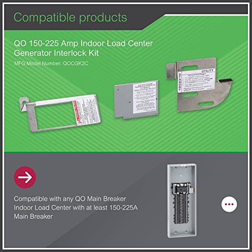 Schneider Electric سكوير دي - QOCGK2C غطاء مولد QO ومجموعة قفل قاطع الدائرة الرئيسي بحجم إطار QOM2 - Image 3