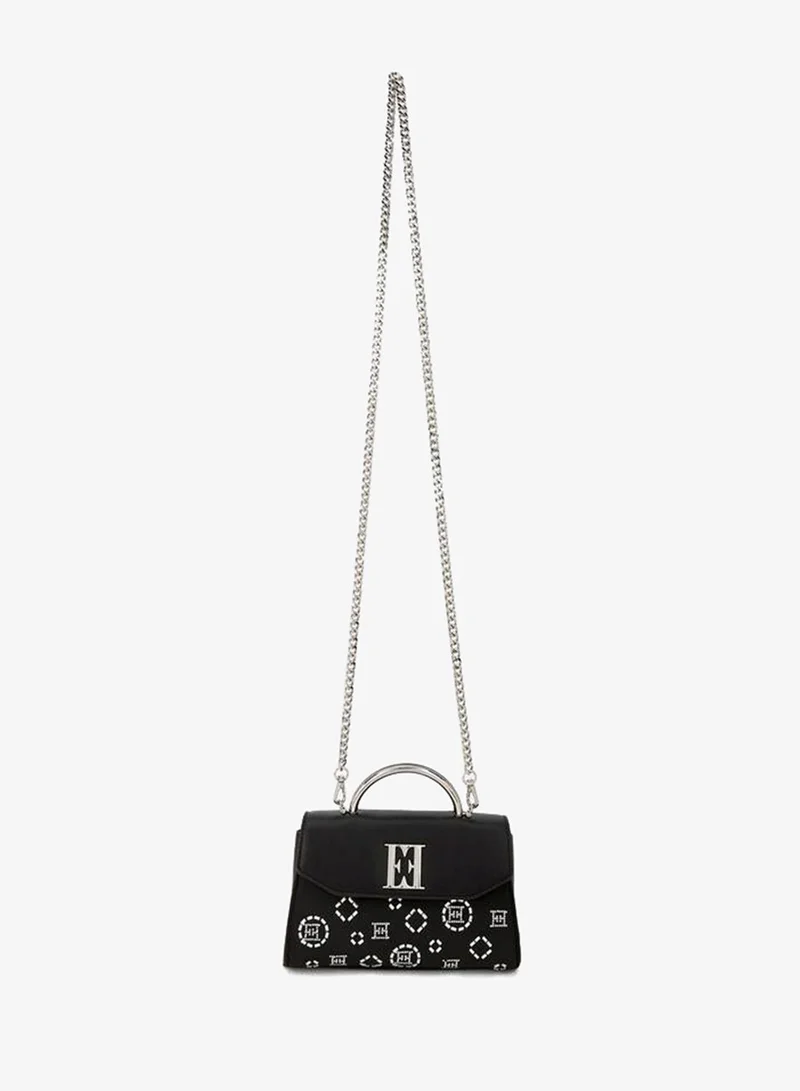 Elle Embellished Crossbody Bag With Detachable Chain Strap