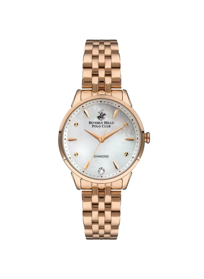 بيفرلي هيلز بولو كلوب BEVERLY HILLS POLO CLUB Women's Analog MOP White Dial Watch - BP3293X.420