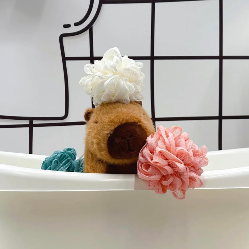 CHDBLOCK Capybara Plush Toy - 9 Inch Cute Capybara Stuffed Animal with Turtle Backpack, Kawaii Capibara Plushie for Kids and Adults - Image 5