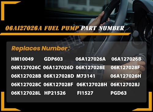 YLB.&co High Pressure Fuel Pump Compatible with VW Volkswagen Passat Jetta Beetle Golf Alltrack Golf SportWagen 2014-2018, Fit for Audi A4 Allroad Quattro A5 Quattro A6 Quattro Q5 PHEV Q7 L4 2.0L - Image 3