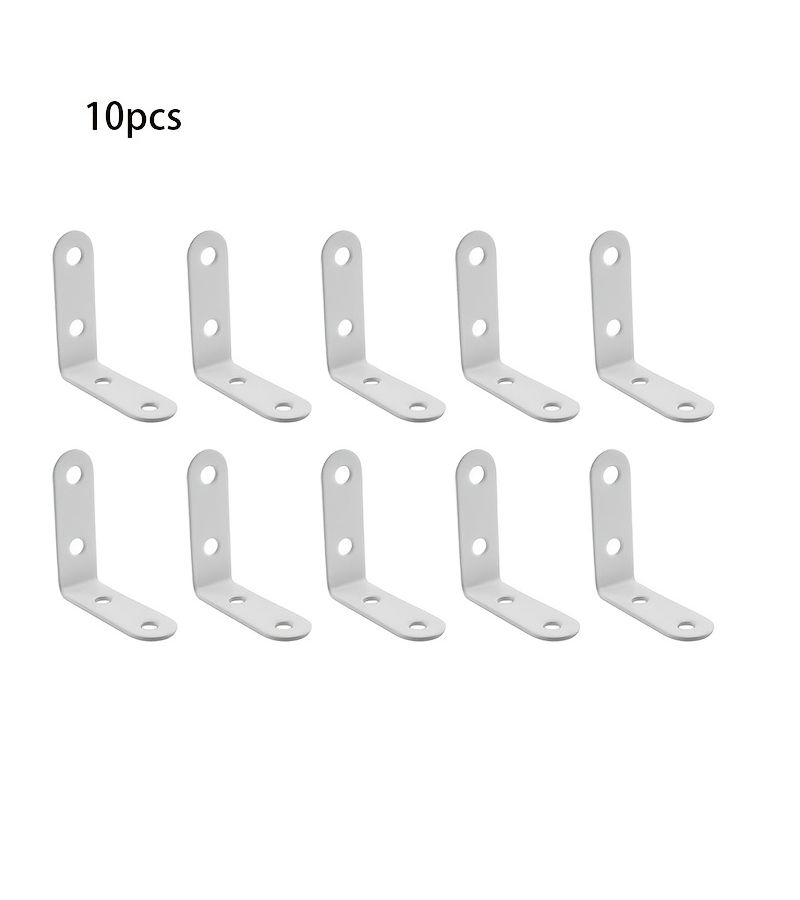 Generic 10 Pcs L Shaped Right Angle Bracket 90 Degree Support Bracket ...