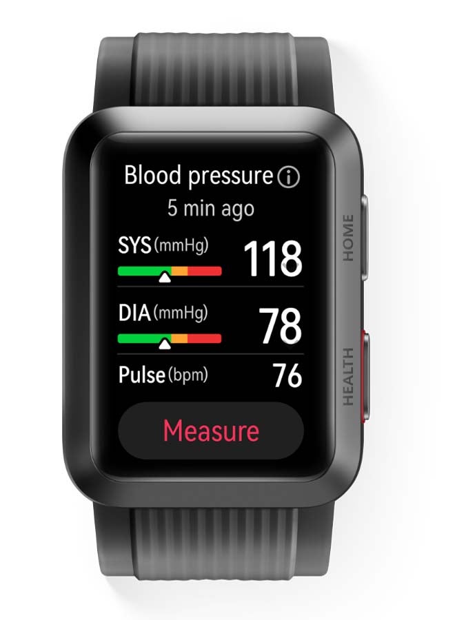 HUAWEI Watch D Smartwatch Tracker With Blood Pressure Heart Rate Sleep And SpO2 Monitor 24/7 Stress Monitoring Skin Detection 70+ Workout Modes Health Community 7 Days Battery Life Black - Image 1