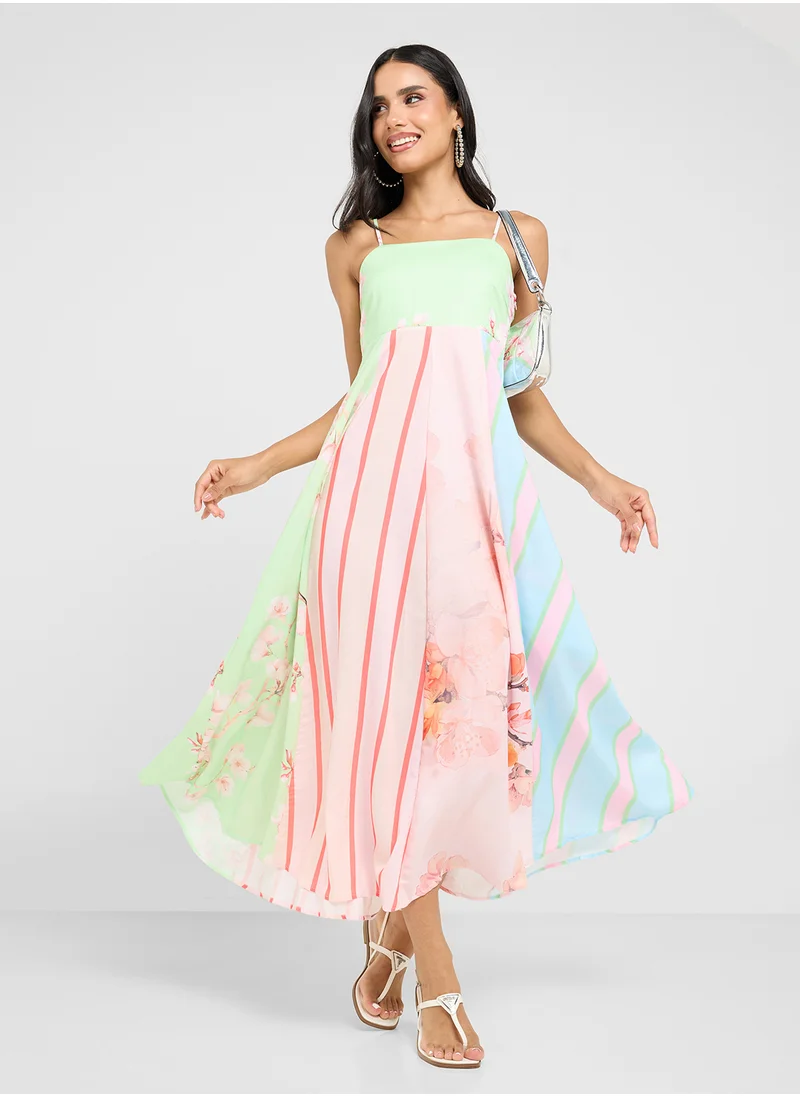 Ginger Strappy A Line Resort Dress