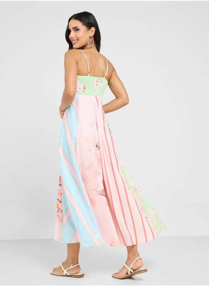 Ginger Strappy A Line Resort Dress