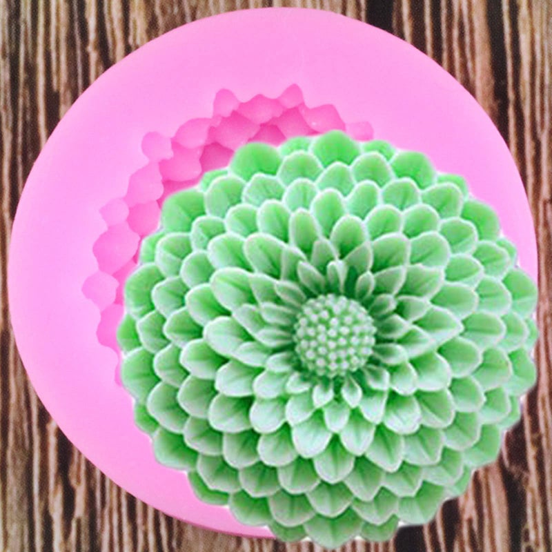 Anktily 2Pcs Small Sunflower Silicone Mold for Fondant Chocolate Candy Cake Decorating Candle Soap Baking Pastry Polymer Clay - Image 3
