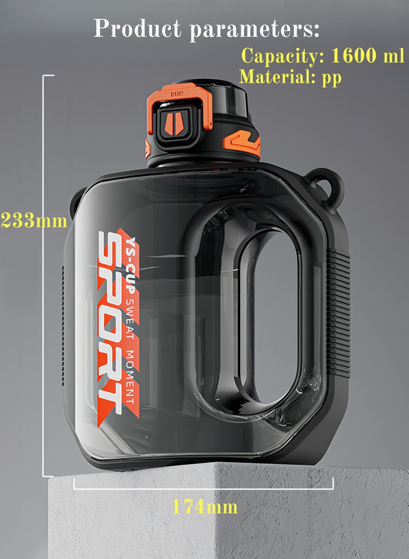 سبورت زجاجة مياه رياضية ذات سعة كبيرة، مقاومة للصدمات الخارجية ودرجات الحرارة العالية - Image 2