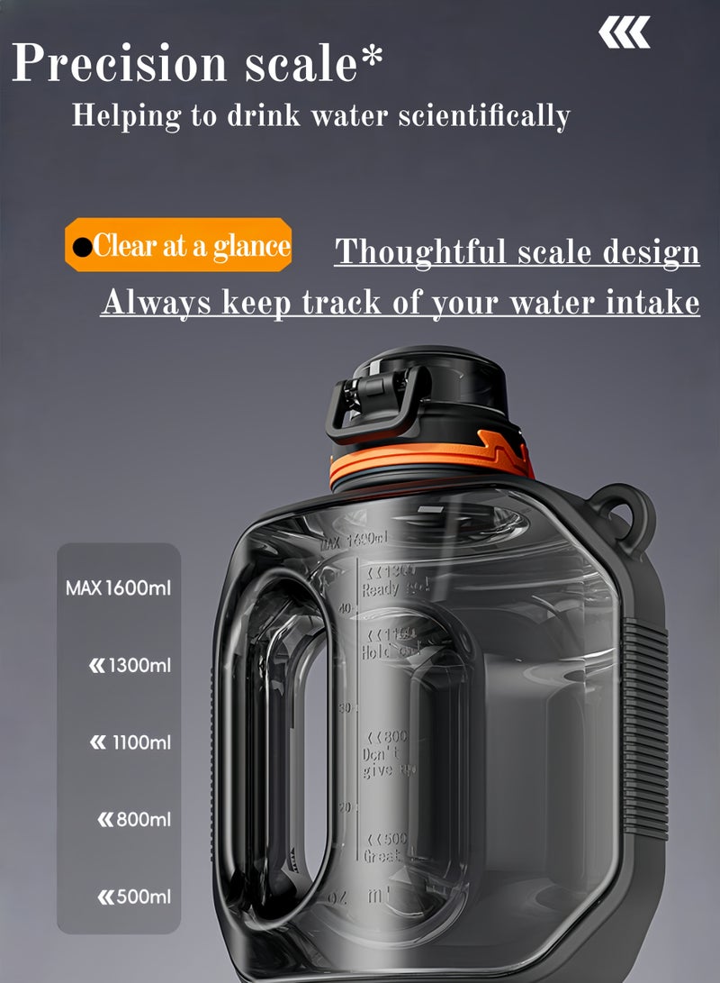 سبورت زجاجة مياه رياضية ذات سعة كبيرة، مقاومة للصدمات الخارجية ودرجات الحرارة العالية - Image 4