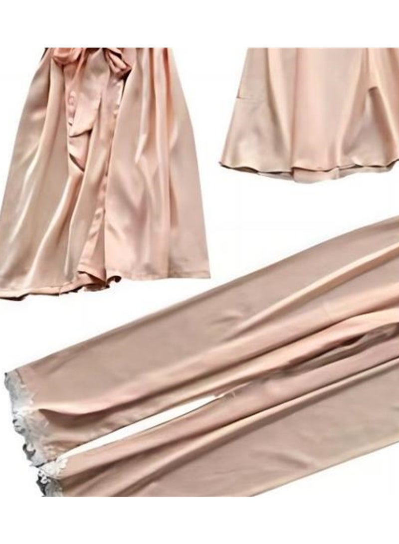 5 Pcs Pajamas Mid Sleeves Lounge Clothes Robe Pajamas Set  - Image 2