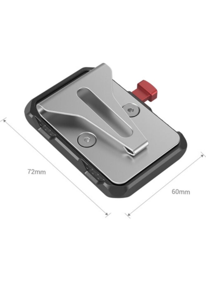 SmallRig Mini V-Lock Battery Plate with Belt Clip - Image 2