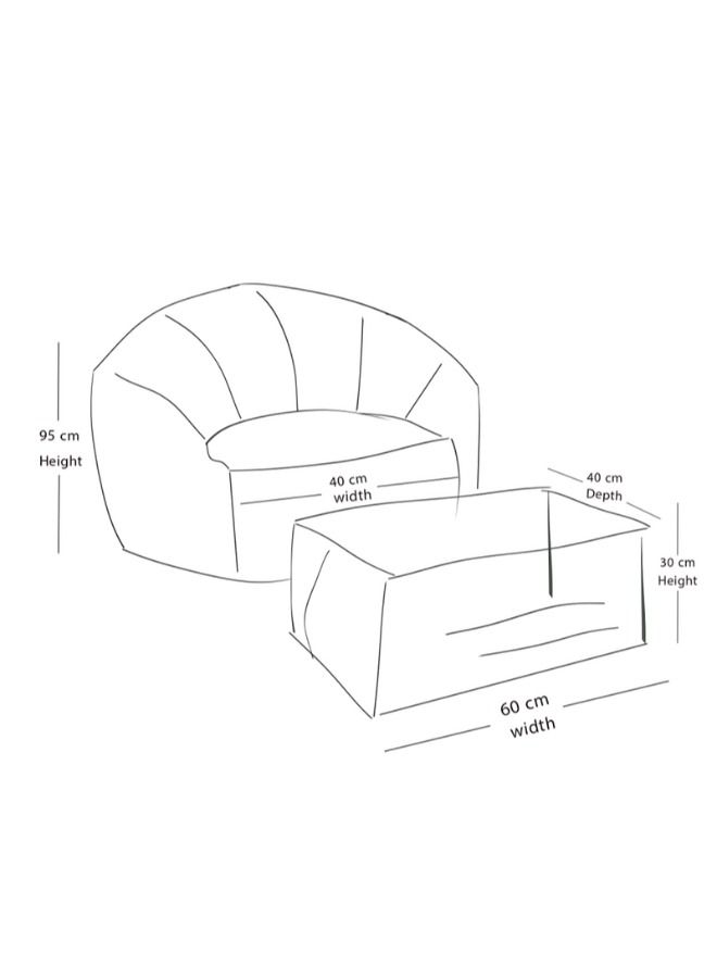 ويفي بين باج مسند قدم اسود فخم  - جلد - Image 3