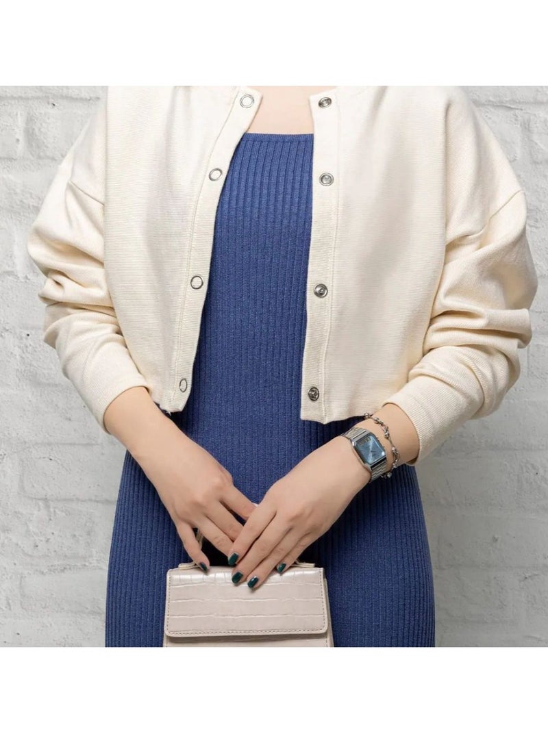 Casio AQ-230A-2A1MQY Blue Dial Unisex Analog Quartz Watch with Stainless Steel Strap - Image 3