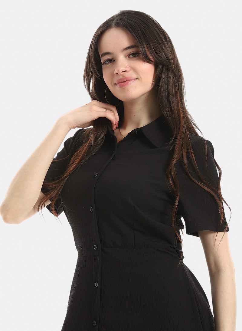 Andora Short Seelve Dress For Women - Black - Image 5