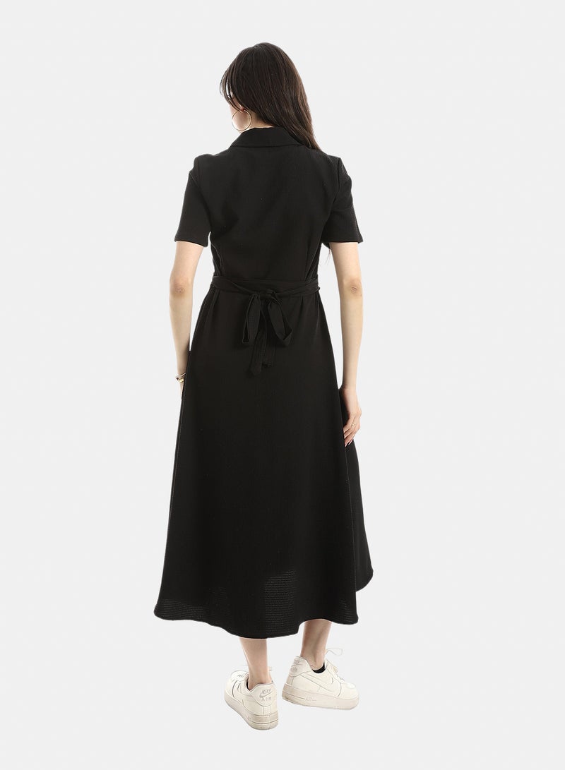 Andora Short Seelve Dress For Women - Black - Image 4