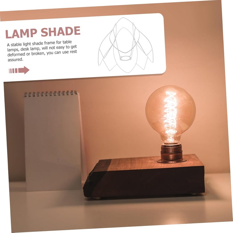 ABOOFAN Light Shade Frames Iron Wire Lampshade Frame Diy Lampshade Material Easy Install Accessory - Image 2