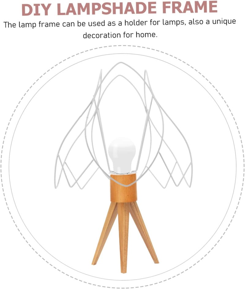 ABOOFAN Light Shade Frames Iron Wire Lampshade Frame Diy Lampshade Material Easy Install Accessory - Image 5