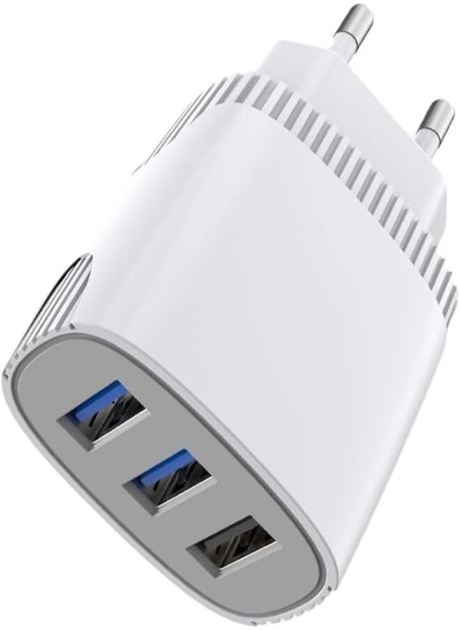 Aspor ASPOR A812 2.4 A IQ Home charger + IPHONE Cable 3 USB - White 