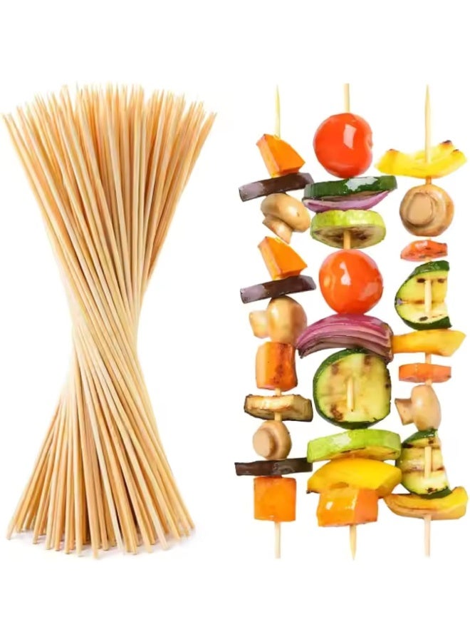 AKC 200-Pack Natural Bamboo Skewers – Premium BBQ Kabob Tools for Grilling, Shish Kebab, and Barbecue Cooking, Food-Grade & Eco-Friendly - Image 5