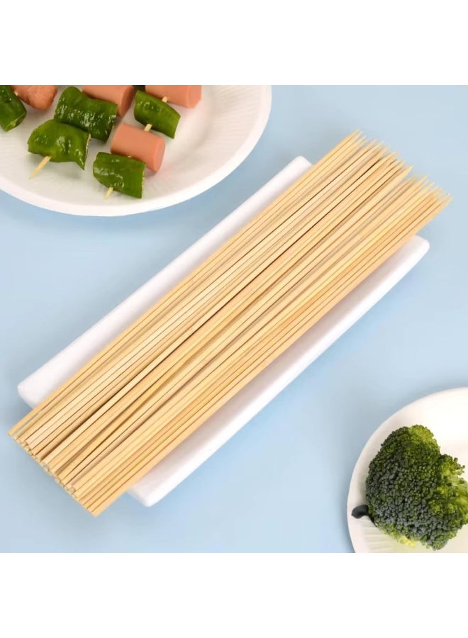 AKC 200-Pack Natural Bamboo Skewers – Premium BBQ Kabob Tools for Grilling, Shish Kebab, and Barbecue Cooking, Food-Grade & Eco-Friendly - Image 4