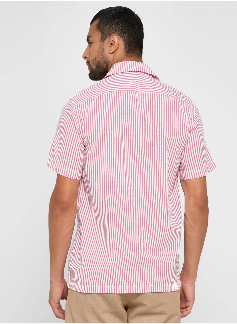 روبرت وود Stripe Shirt