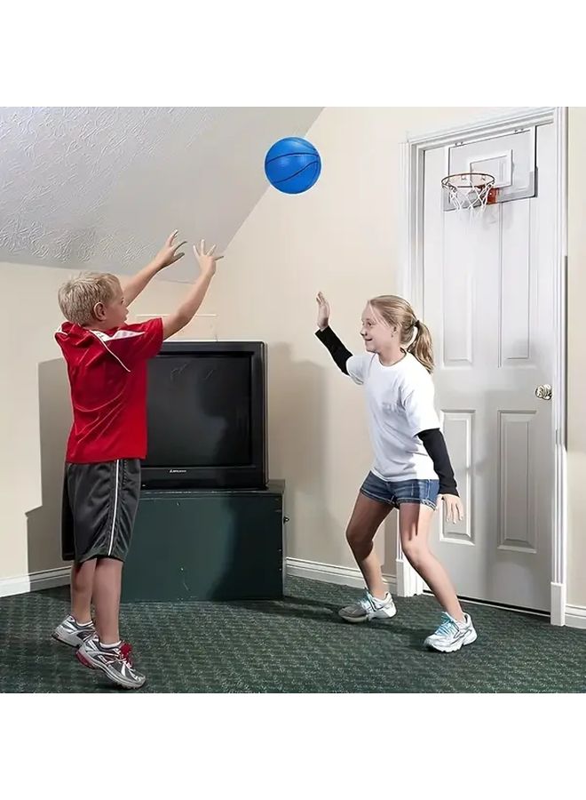 7.09 Inch Blue Basketball Toy for Indoor Outdoor Play Pool Beach Party Water Games - Image 4