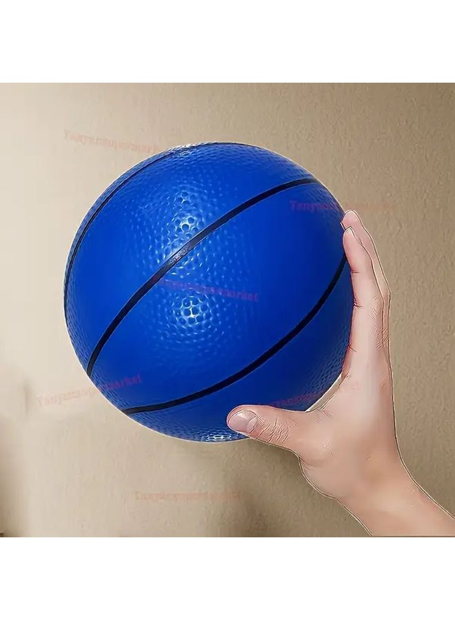 7.09 Inch Blue Basketball Toy for Indoor Outdoor Play Pool Beach Party Water Games - Image 1