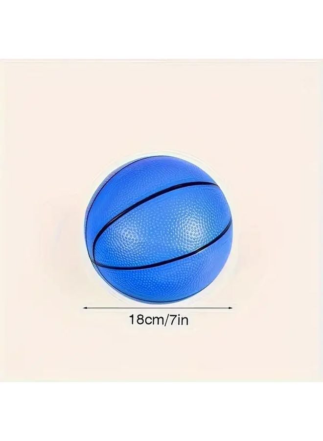 7.09 Inch Blue Basketball Toy for Indoor Outdoor Play Pool Beach Party Water Games - Image 3