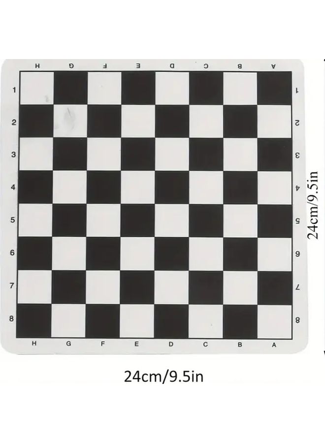 Premium Uncharged Rubber Chess Set International Standard Roll Up Board - Image 3