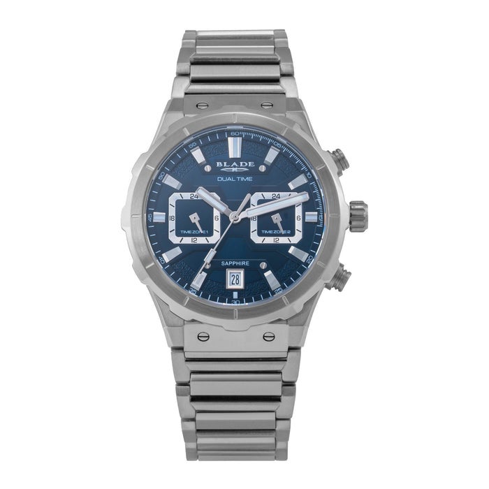 BLADE Admiral Blue 3686G2SBS SS Case & Band Multifunction Men's Watch - Image 1