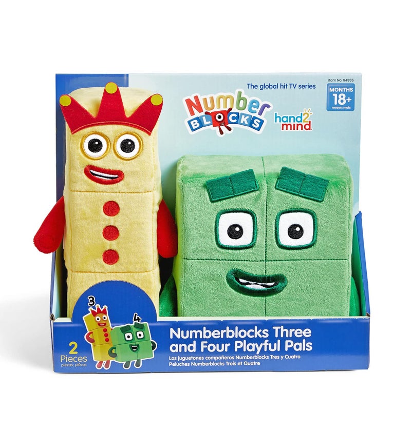 hand2mind NUMBERBLOCKS 3 & 4 PLAYFUL PALS - Image 1