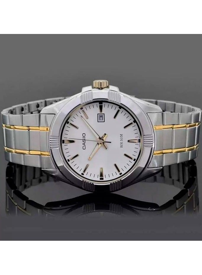CASIO MTP-1308SG-7A – Two-Tone Stainless Steel Analog Watch with Date Display - Image 3