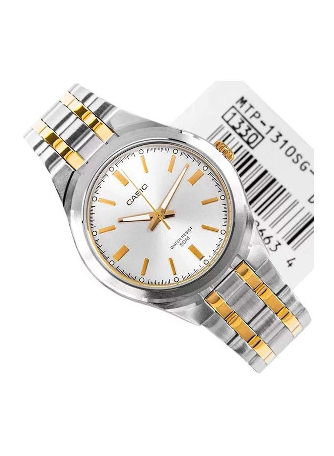CASIO MTP-1308SG-7A – Two-Tone Stainless Steel Analog Watch with Date Display - Image 4