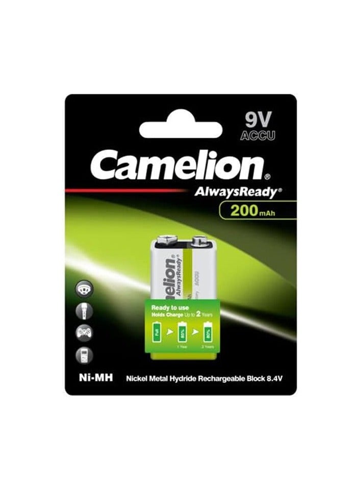 Camelion Camelion 17420122 Always Ready Akku (NiMH, 9 Volt Block, 200 mAh, 1er) 12 Packs - Image 2
