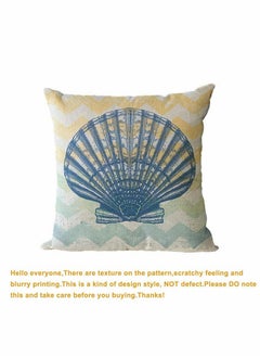 Y&D Decorative Throw Pillow Covers Pack of 4 Waterproof Cushion Perfect to Outdoor Patio Garden Living Room Sofa Farmhouse Decor (18x18 Inches) (Starfish Seahorse)  - Image 2
