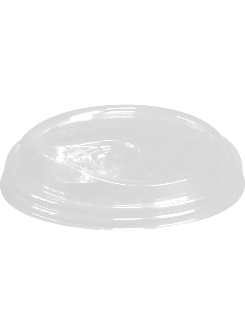 Ambalaj Pazarı Packaging Market Pet Clip Flat Cup Lid Ø95 (300-500 Ml) - 50 Pieces