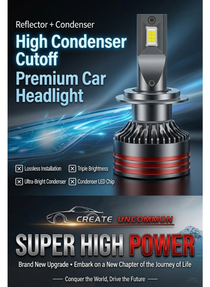 مصباح أمامي للسيارة LED طراز Y8 PRO-H11-6500K، ضوء أبيض 6500 كلفن، قدرة 50-65 واط، سطوع عالٍ، هيكل من الألومنيوم المستخدم في صناعة الطيران، تبريد ممتاز، عمر افتراضي طويل - Image 2