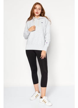 Champion Women Sportswear Fit Long Sleeve Outdoor Sweatshirts, Heather Grey  - Image 4