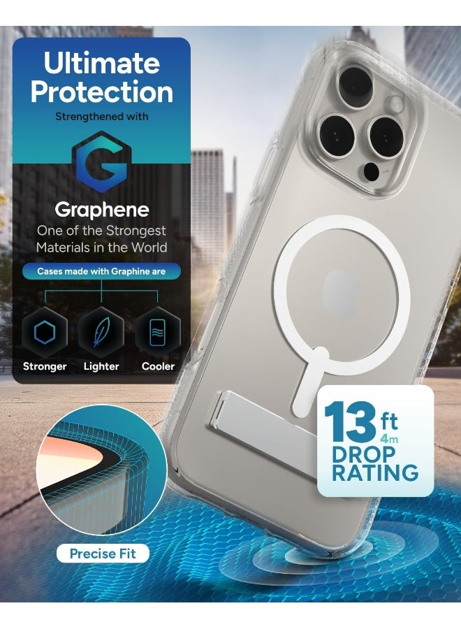 ZAGG Crystal Palace Snap Case with Kickstand for iPhone 16 Pro Max Clear - Image 4