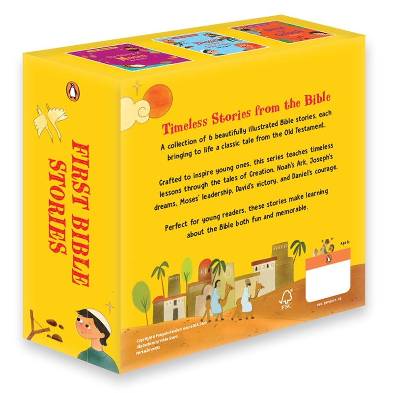 قصص الكتاب المقدس الأولى (العهد القديم): مجموعة من ست قصص مصورة للأطفال | قصص ملهمة | للأعمار 5 وما فوق [سلسلة التعلم المبكر من بنغوين] - Image 2